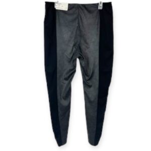 𝅺Soft Surroundings Brighton Faux Suede Legging Gray Black Large Modern